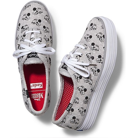 Keds Shoes - Keds Womens Triple Minnie Screen Print Jersey Fashion Sneaker
